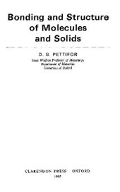 book Bonding and Structure of Molecules and Solids