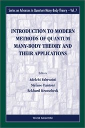 book Introduction to modern methods in quantum many-body theory