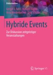 book Hybride Events: Zur Diskussion zeitgeistiger Veranstaltungen