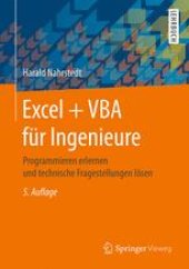 book Excel + VBA für Ingenieure: Programmieren erlernen und technische Fragestellungen lösen