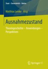 book Ausnahmezustand: Theoriegeschichte – Anwendungen – Perspektiven