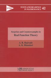 book Surprises and Counterexamples in Real Function Theory