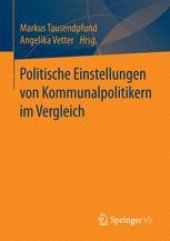 book Politische Einstellungen von Kommunalpolitikern im Vergleich