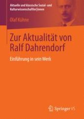 book Zur Aktualität von Ralf Dahrendorf: Einführung in sein Werk