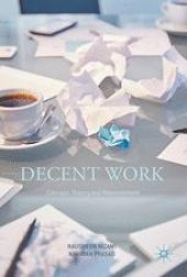 book Decent Work: Concept, Theory and Measurement