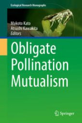 book Obligate Pollination Mutualism