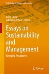 book Essays on Sustainability and Management: Emerging Perspectives