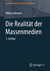 book Die Realität der Massenmedien