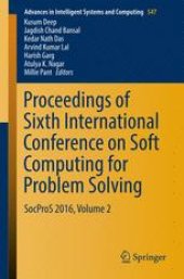 book Proceedings of Sixth International Conference on Soft Computing for Problem Solving: SocProS 2016, Volume 2