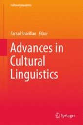 book Advances in Cultural Linguistics