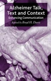 book Alzheimer Talk, Text and Context: Enhancing Communication