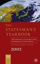 book The Statesman’s Yearbook 2002: The Politics, Cultures and Economies of the World