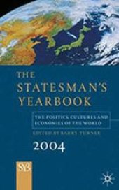 book The Statesman’s Yearbook: The Politics, Cultures and Economies of the World 2004