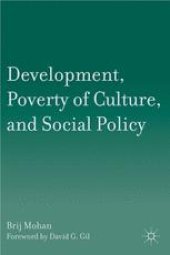 book Development, Poverty of Culture, and Social Policy