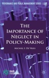 book The Importance of Neglect in Policy-Making