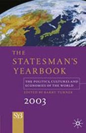 book The Statesman’s Yearbook: The Politics, Cultures and Economies of the World