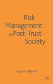 book Risk Management in Post-Trust Societies