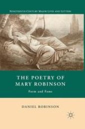 book The Poetry of Mary Robinson: Form and Fame