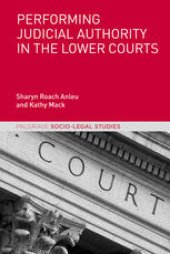 book Performing Judicial Authority in the Lower Courts