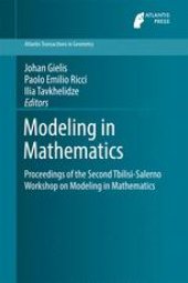 book Modeling in Mathematics : Proceedings of the Second Tbilisi-Salerno Workshop on Modeling in Mathematics