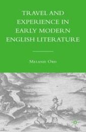 book Travel and Experience in Early Modern English Literature