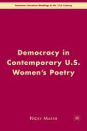 book Democracy in Contemporary U.S. Women’s Poetry