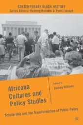 book Africana Cultures and Policy Studies: Scholarship and the Transformation of Public Policy