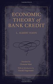 book Economic theory of bank credit