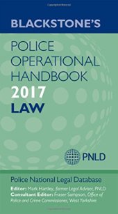 book Blackstone’s Police Operational Handbook 2017