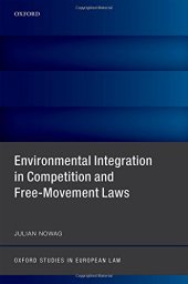 book Environmental integration in competition and free-movement laws