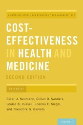 book Cost-effectiveness in health and medicine : project summary