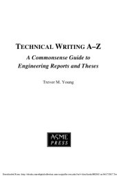 book Technical writing A-Z : a commonsense guide to engineering reports and theses