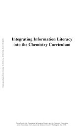 book Integrating information literacy into the chemistry curriculum