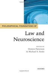 book Philosophical foundations of law and neuroscience