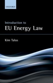 book Introduction to EU energy law