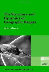 book The Structure and Dynamics of Geographic Ranges.