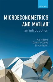 book Microeconometrics and MATLAB : an introduction