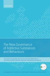 book New governance of addictive substances and behaviours