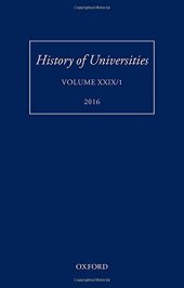 book History of universities. Volume XXIX/1