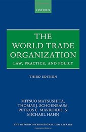 book The World Trade Organization : law, practice, and policy