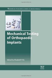 book Mechanical testing of orthopaedic implants