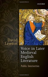 book Voice in later medieval English literature : public interiorities