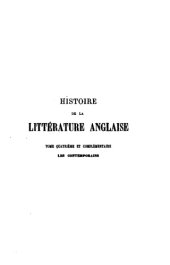 book Histoire de la littérature anglaise