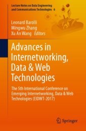 book Advances in Internetworking, Data & Web Technologies