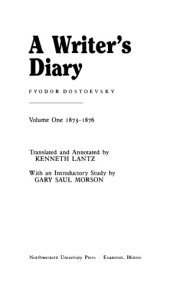 book A Writer’s Diary: Volume 1, 1873-1876