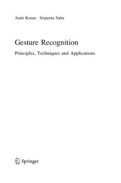 book Gesture Recognition. Principles, Techniques and Applications