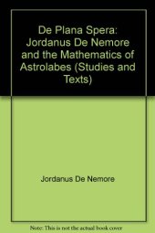 book Jordanus de Nemore and the Mathematics of Astrolabes