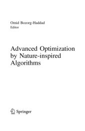 book Advanced Optimization by Nature-inspired Algorithms