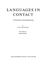 book Languages in contact: findings and problems