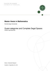 book Quasi-categories and Complete Segal Spaces: Quillen equivalences [thesis]